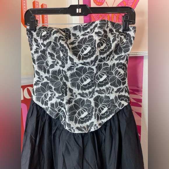 NWT Toccin Melody Floral Cotton Corset Midi-Dress - Picture 7 of 15